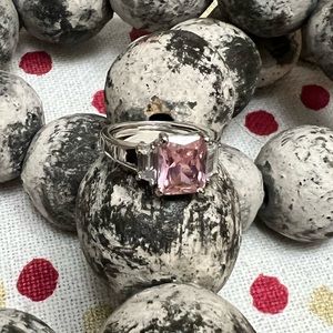 Pink Tourmaline gem ring.